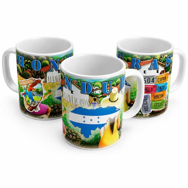 Tazas de Cerámica de Honduras Diseños Mixtos