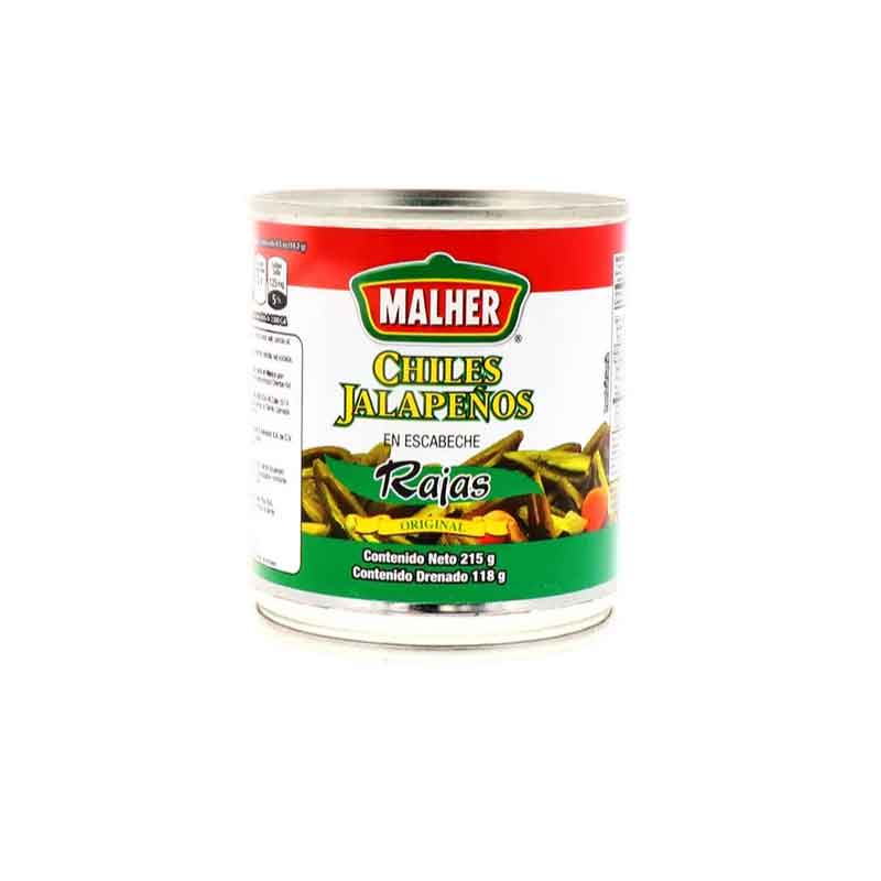 Chile Jalapeño Malher Lata Rajas