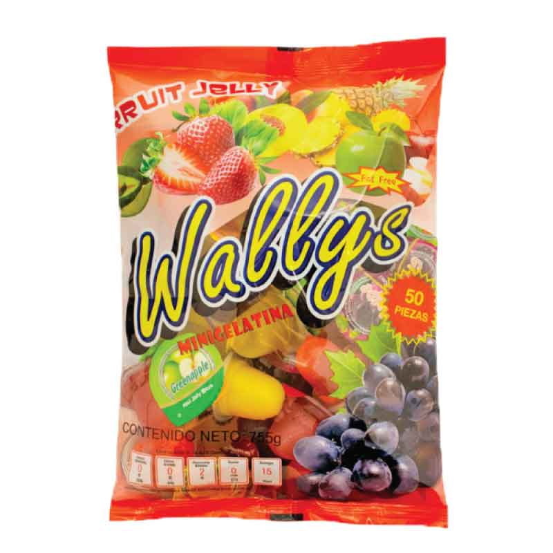 Gelatina Fruit Jelly Wallys Bolsa