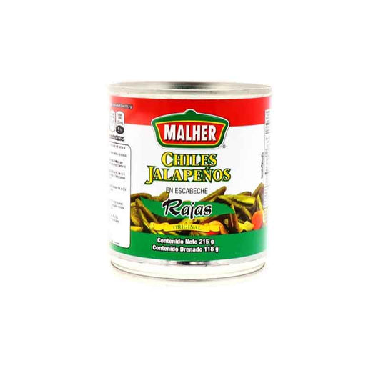 Chile Jalapeño Malher Lata Rajas