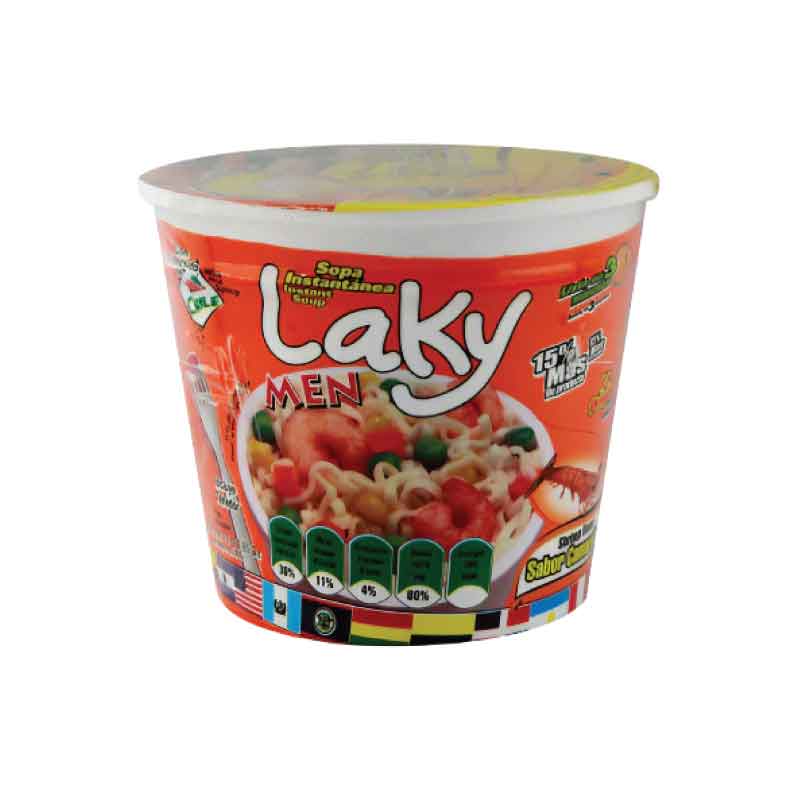 Sopa Instantanea Laky Men Camaron Picante
