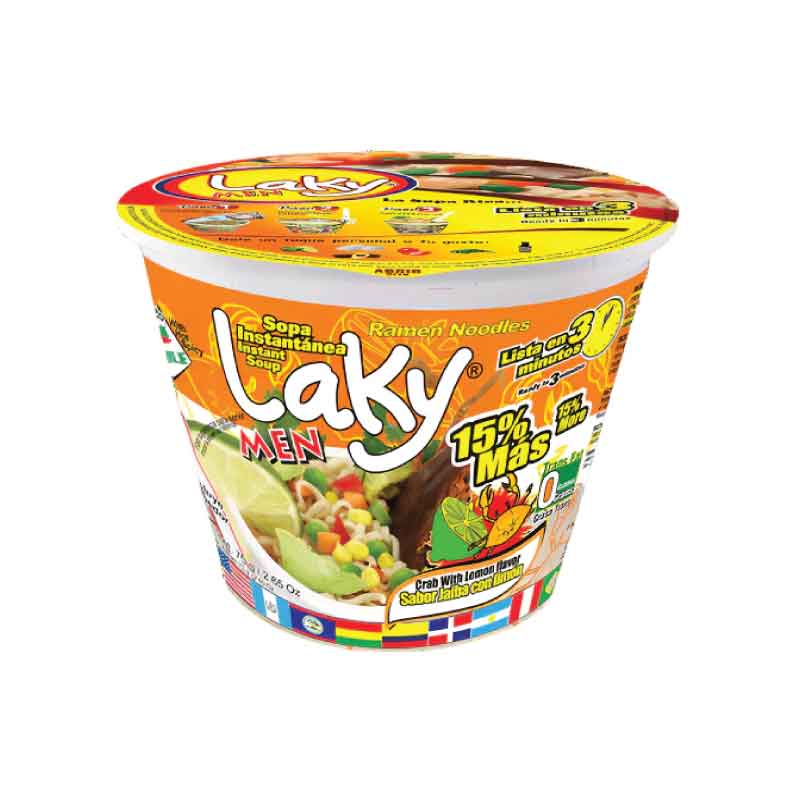Sopa Instantanea Laky Men Jaiba Limon